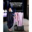 Sac de danse avec portemanteau, sac de danse à roulettes 23 pouces, avec roues, port USB, portemanteau réglable en hauteur, rideau de protection de la vie privée, idéal pour les voyages et les compétitions, noir mat-120413586-120413584
