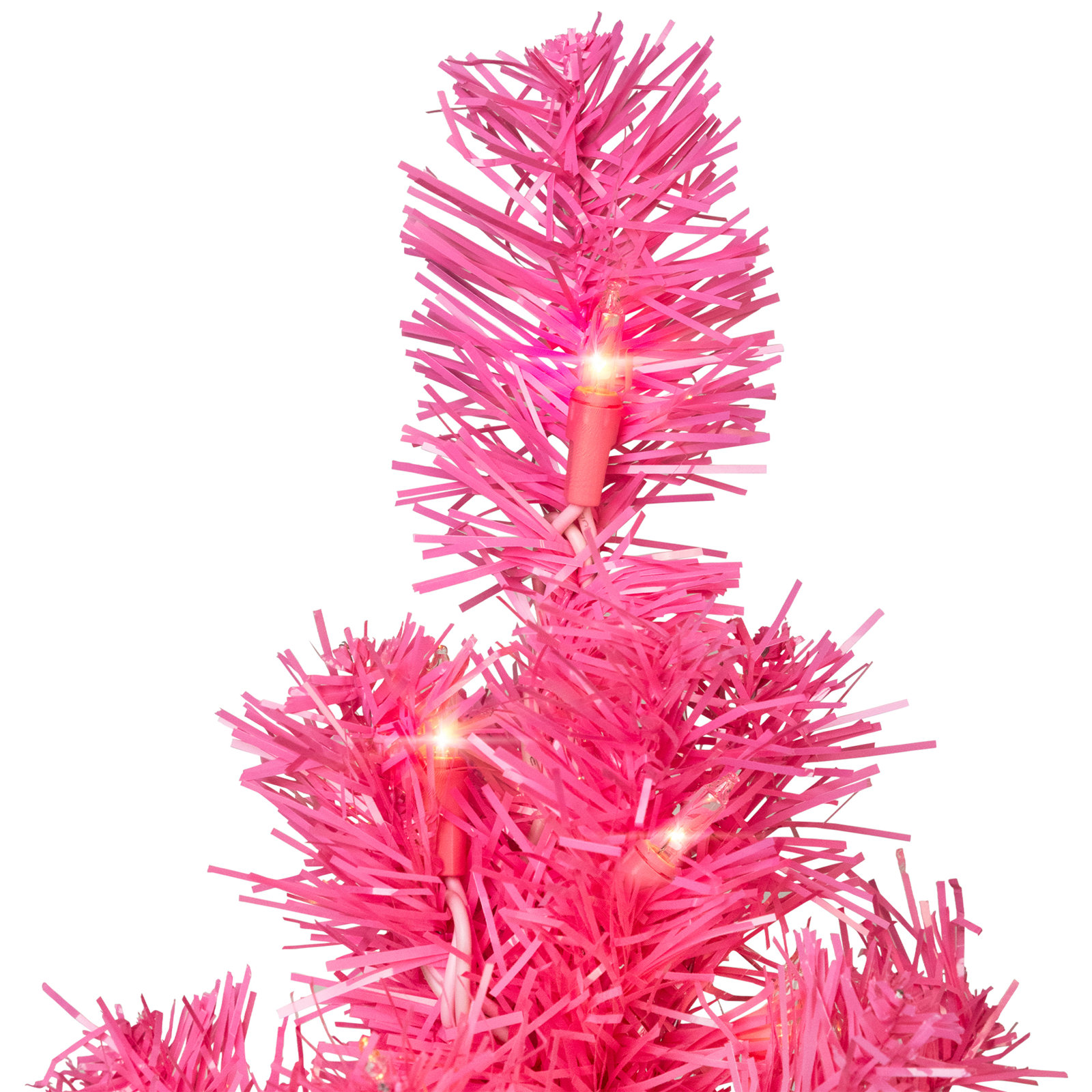 Tinsel 3' Pre-Lit Pine Christmas Tree, Pre-Lit