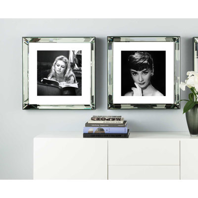 Brigitte Bardot Reading - Print on Wood