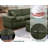 Upholstered Chenille Modular U-sectional Sofa With Two Oversized Ottomans-1163082817