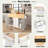 Caye Wood Kitchen Cart-103379000