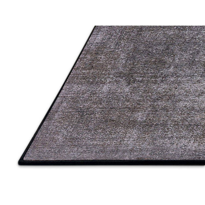 Tapis gris à motif abstrait Thaney, Rectangle 8 pi x 10 pi