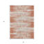 Tapis extérieur lavable rayé corail et ivoire 3 pi x 5 pi