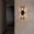 2-light Black Wall Sconces 16 Inch Black Bathroom Light Fixture