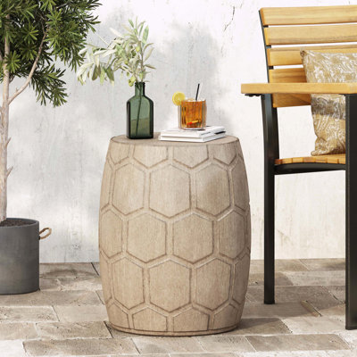 Table d'appoint d'extérieur en béton léger