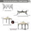 11 pi. L 11 pi. X P 11 pi. D escamotable en acier-86414076