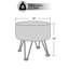 45.7cm Wide Rectangle Abstract Footstool Ottoman-1376673586