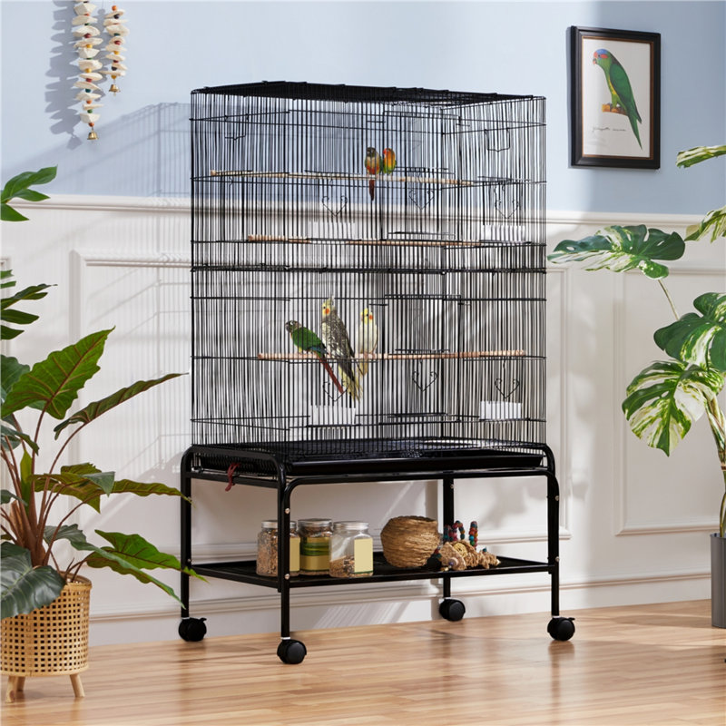 Cage à oiseau avec roulettes 53 po Essman