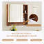 Armoire de rangement pour salle de bain avec miroir et armoire à serviettes pour salle de bain-118231409