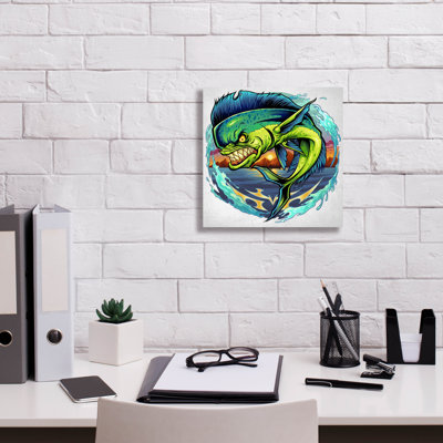 Burdge Angry MahiMahi sur toile