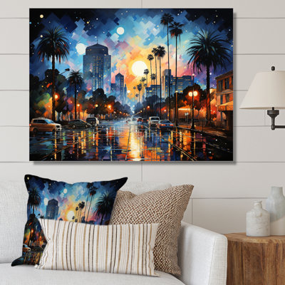 " Palms Trees Urban At Night "