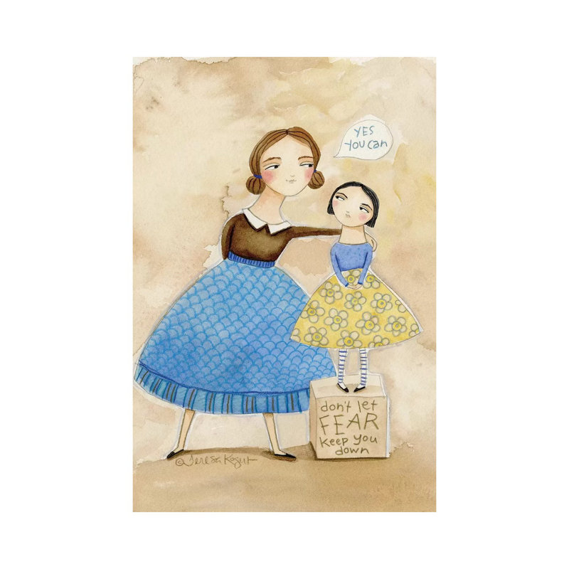 Yes You Can by Teresa Kogut - Painting on Canvas, Wrapped Canvas, 66.04cm H x 45.72cm W x 3.81cm D