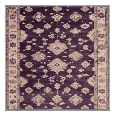 Tapis brun lavable à la machine