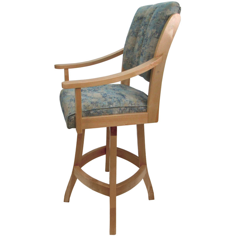 Tabouret de comptoir pivotant 26 po Castro, Brun clair