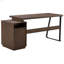 Bureau d'ordinateur à domicile avec tiroirs / dossiers suspendus de format lettre, table d'écriture 65 pouces avec tiroirs
