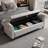 Upholstered 63" Bed Bench , Wooden Legs-722902993