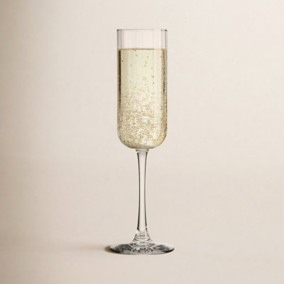 Paneled Ribbed Champagne Flute