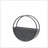 S/2 METAL 9/12" ROUND WALL PLANTERS, BLACK