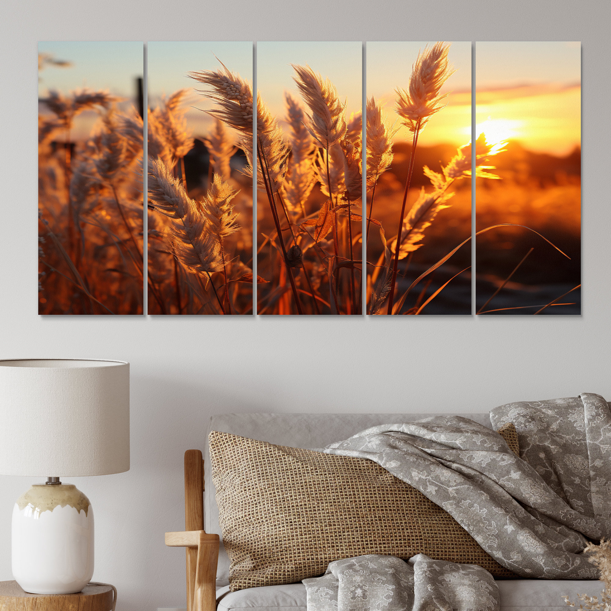 DesignArt Birds of Paradise Field VIII - Landscapes Metal Wall Decor ...