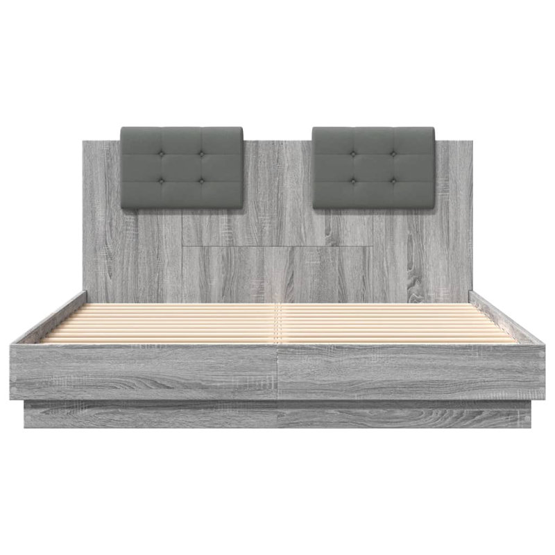 Middleport Bed, EU Double - 140 x 200 cm, Grey Sonoma