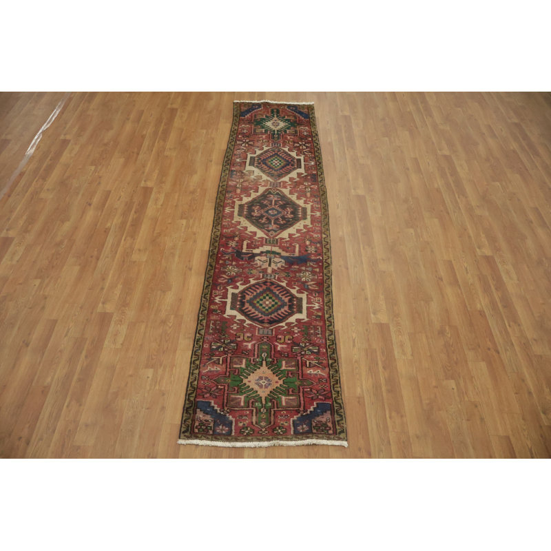 Vibrant Geometric Traditional Runner Rug 2x9