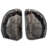 Evelynn Non-skid Black Agate Bookends-33484853