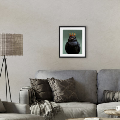 «King Crow», reproduction sous verre encadrée, design par Lucia Heffernan