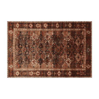 Tapis d'intérieur et d'extérieur noir Persian