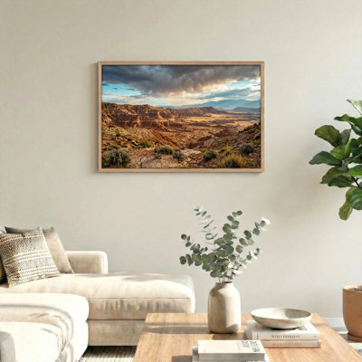 Desert Landscape Canvas Wall Art Oil Painting Print Set Of 1