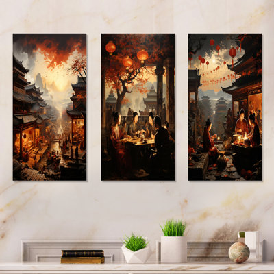 Ensemble de salon de la Chine ancienne dynastie I - Chine Art Wall Art