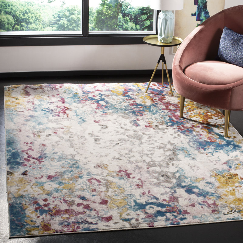 Tapis abstrait Malta Performance, Rectangle 9 pi x 12 pi