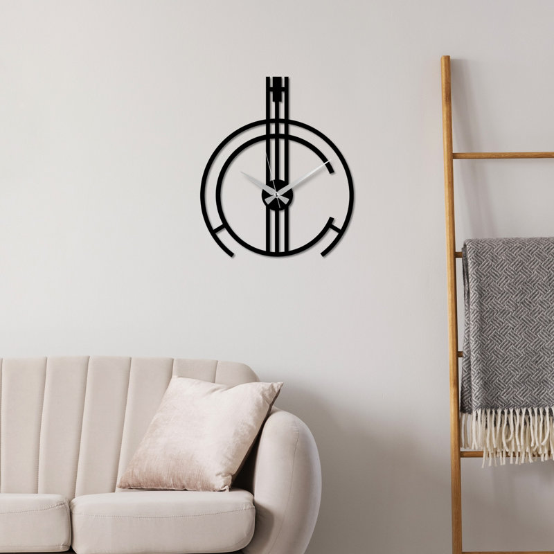 Horloge murale décorative en métal