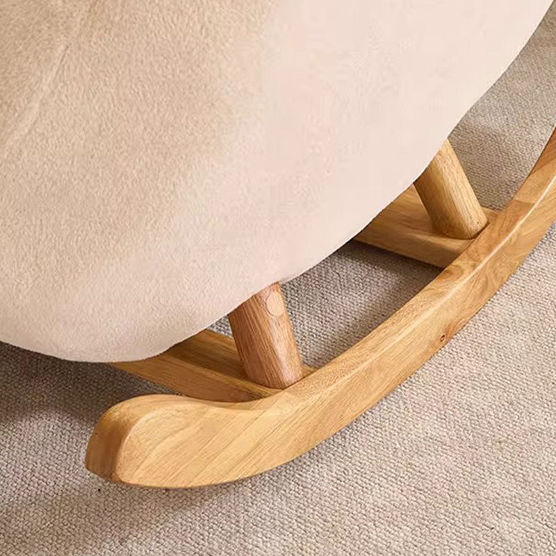 Chaise berçante en forme d'arc Eggshell