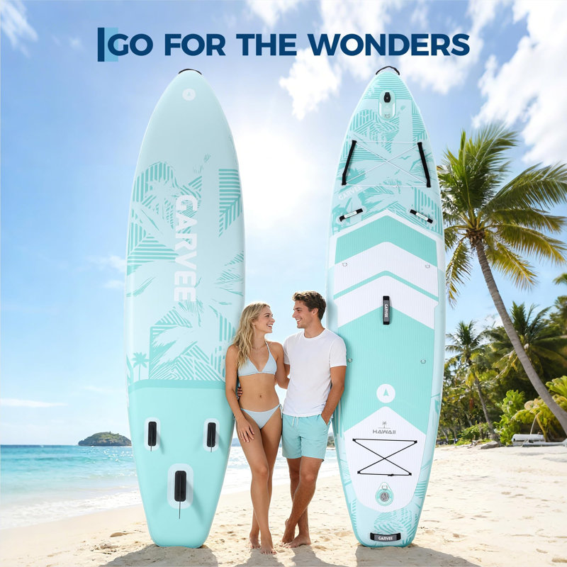 335x86x15cm Inflatable Stand Up Paddle Board for Adults, Full Accessories Set with Paddle, Backpack, Pump, Non-Slip EVA Surface, Phone Case, for All Skill Levels