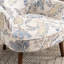 Fauteuil rembourré de style Mid-Century moderne avec pieds en bois massif-649027371