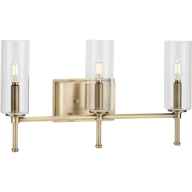 Addalynn 3 - Light Dimmable Vanity Light, Vintage Brass