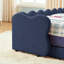 Lit simple tapissier en tissu avec garde-corps Boucle-1220028743