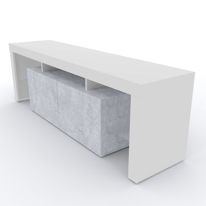 Cellan Unfinished TV Stand for TVs up to 75", Concrete