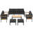7PCS Patio Furniture Set, All-Weather Outdoor Conversation Set With Coffee Table & 2 Ottomans-1341713132
