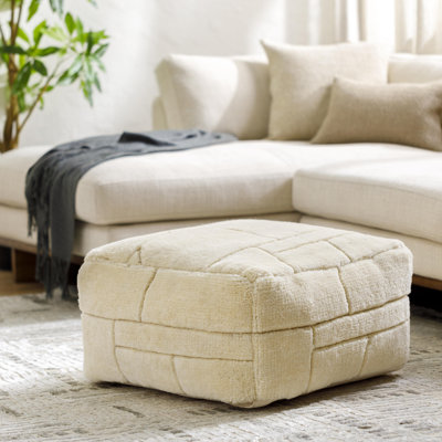 Tuberose Upholstered Pouf