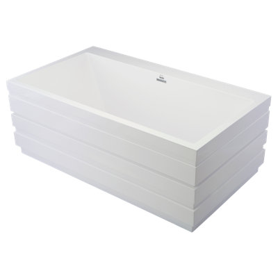 Manhattan 64'' L Freestanding Soaking Bathtub