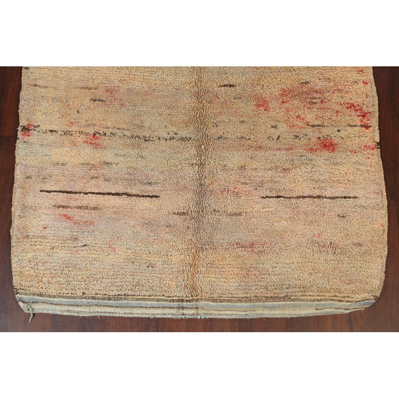 Tapis oriental abstrait marocain noué à la main 6 x 10
