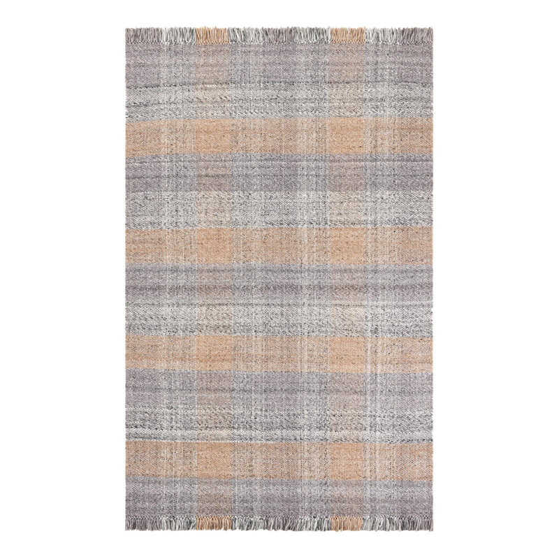 Tapis intérieur / extérieur Eco Plaid, Rectangle 6 pi 1 po x 9 pi
