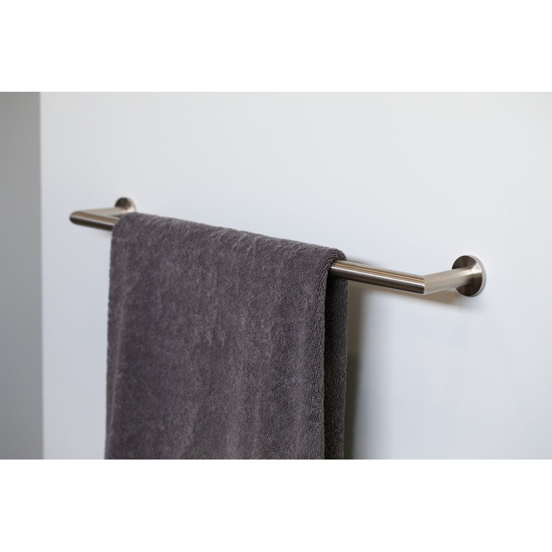 Kubic 1 Wall Mounted Towel Bar, Satin Nickel