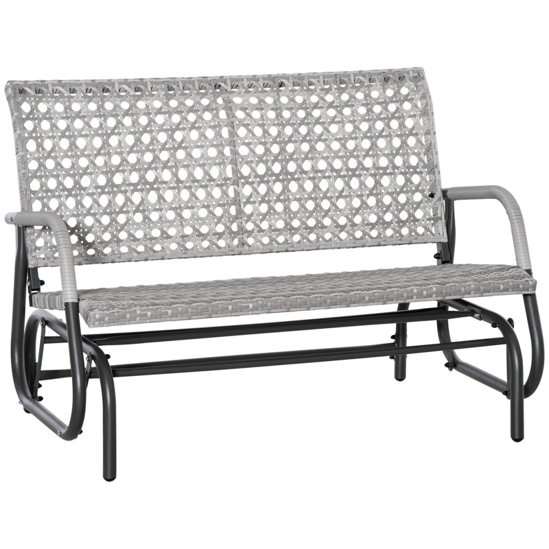 Chaise berçante d'extérieur en métal