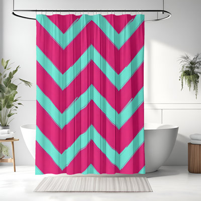 Rideau de douche avec tapis de bain