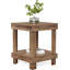 Table de bout en bois à 2 niveaux