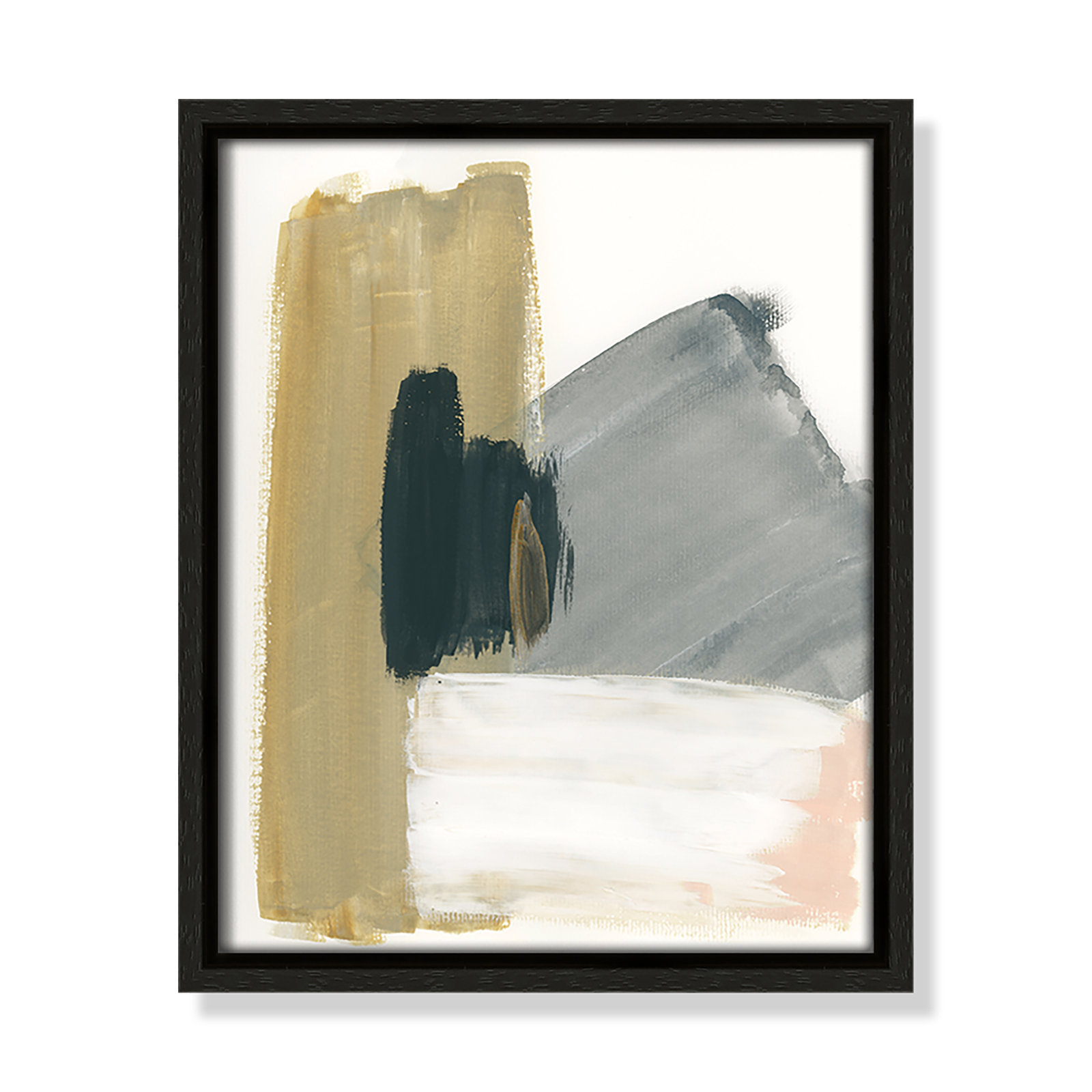 Herma "Marble Block Symmetry II" Print, Espresso Framed, 11.5" H x 9.5" W x 2" D
