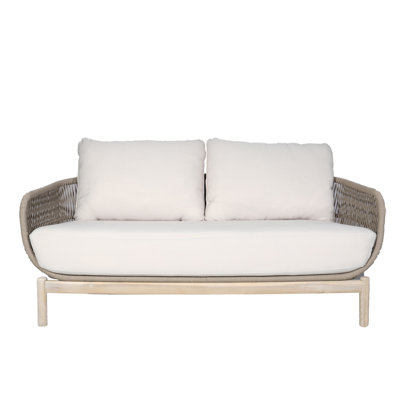 67" Acacia Outdoor Loveseat With Cushions by Bay Isle Home