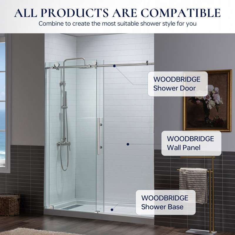 Panneau de douche 60 po x l 32 po x P 75/96 po, surface de collage, surface découpable, épaisseur 0,137 po